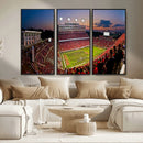 NC State Wolfpack Football Team Print - Raleigh by MyGreatCanvas | Canvas Wall Art Prints | Photo Prints & Wall Decor