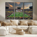 University of Michigan Wolverines Print Canvas, Football