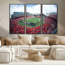 Cincinnati Bearcats Football Team Print - Nippert Stadium Wall Art Canvas Print
