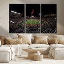 Framed Texas Tech Red Raiders Stadium Canvas, Texas Tech Red