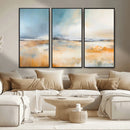Abstract Landscape Wall Art Canvas Print - Warm Tones of
