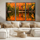 Forest Reflection Art | Autumn Forest Reflection Wall Art | by MyGreatCanvas | Canvas Wall Art Prints | Photo Prints & Wall Decor