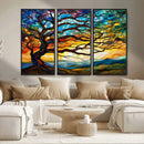 Mosaic Tree Wall Art | Ready to Hang Stained Glass Style