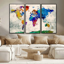 World Map Canvas Print – Framed Travel Map Wall Art for by MyGreatCanvas | Canvas Wall Art Prints | Photo Prints & Wall Decor