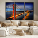 Large Wall Art San Francisco Canvas Print - Wonderful Golden
