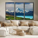 Mount Cook and Lake Pukaki Canvas Wall Art Print – Majestic by MyGreatCanvas | Canvas Wall Art Prints | Photo Prints & Wall Decor