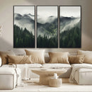 Misty Forest Canvas Print Wall Art Premium Canvas Print a