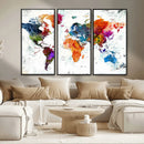 World Map Canvas Print – Framed Travel Map Wall Art for by MyGreatCanvas | Canvas Wall Art Prints | Photo Prints & Wall Decor