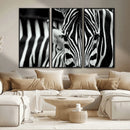 Zebra Wall Art – Zebra Close Up Wall Art – Framed Black by MyGreatCanvas | Canvas Wall Art Prints | Photo Prints & Wall Decor