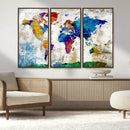 World Map Canvas Print – Framed Travel Map Wall Art for by MyGreatCanvas | Canvas Wall Art Prints | Photo Prints & Wall Decor