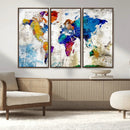 World Map Canvas Print – Framed Travel Map Wall Art for by MyGreatCanvas | Canvas Wall Art Prints | Photo Prints & Wall Decor