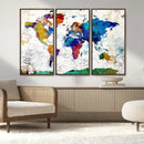 World Map Canvas Print – Detailed Map of the World Wall Art by MyGreatCanvas | Canvas Wall Art Prints | Photo Prints & Wall Decor