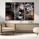 Red Wine and Glass Canvas Print by MyGreatCanvas | Canvas Wall Art Prints | Photo Prints & Wall Decor