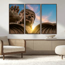 Buddha Statue and Daylight Wall Art, Buddha Statue Wall Art by MyGreatCanvas | Canvas Wall Art Prints | Photo Prints & Wall Decor