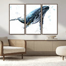 Watercolor Whale Wall Art Canvas Print by MyGreatCanvas | Canvas Wall Art Prints | Photo Prints & Wall Decor