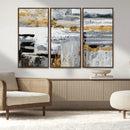 Abstract Painting Canvas Wall Art Print Paint Drip Art Brush