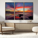 Glorious Sunset on The Beach Wall Art Canvas Print by MyGreatCanvas | Canvas Wall Art Prints | Photo Prints & Wall Decor