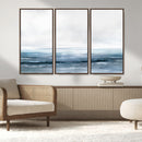 Blue Ocean Abstract Artwork Wall Art Canvas Print