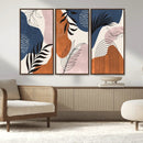 Boho Wall Art Canvas Print Set Mid-Century Prints Bohemian