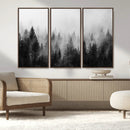 Fogy Forest Canvas Wall Art Print - Mountain Wall Art with