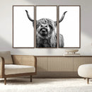 Fanny Scottish Highland Cow Cattle Art Print Farmhouse Wall by MyGreatCanvas | Canvas Wall Art Prints | Photo Prints & Wall Decor