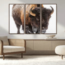 Bison Wall Art Canvas Print For Farmhouse, Wild Animal Wall by MyGreatCanvas | Canvas Wall Art Prints | Photo Prints & Wall Decor