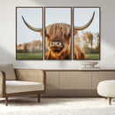 Highland Cow Animal Scottish Cattle Art Print Farmhouse Wall