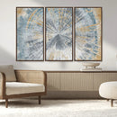 Radiant Abstract Wood Rings Canvas Art – Modern Triptych by MyGreatCanvas | Canvas Wall Art Prints | Photo Prints & Wall Decor