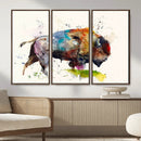 Abstract Buffalo Wall Art, Western Watercolor Bison Canvas by MyGreatCanvas | Canvas Wall Art Prints | Photo Prints & Wall Decor