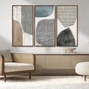 Canvas Print Wall Art Abstract Art Boho, Framed Boho Decor