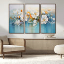Abstract Flower Wall Art Canvas Print