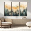 Abstract Forest Print - Mountain Wall Art | Autumn Landscape