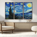Vincent Van Gogh The Starry Night Abstract Wall Art Canvas