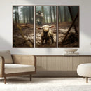 Jesus Lost Lamb Canvas Wall Art – Heartwarming Woodland by MyGreatCanvas | Canvas Wall Art Prints | Photo Prints & Wall Decor