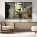 Pirate Ship War Wall Art Canvas Print by MyGreatCanvas | Canvas Wall Art Prints | Photo Prints & Wall Decor
