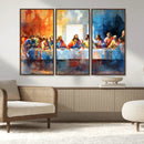 Abstract Watercolor The Last Supper Wall Art