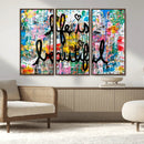 Life Beautiful Art Print - Banksy Graffiti Wall Art Canvas by MyGreatCanvas | Canvas Wall Art Prints | Photo Prints & Wall Decor