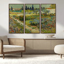 Vincent van Gogh Garden at Arles Wall Art Canvas Print