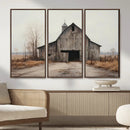 Farmhouse Rustic Barn Wall Art Canvas Print – Framed and