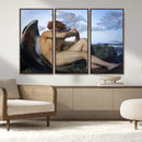 Fallen Angel Wall Art Canvas Print – Classic Art, Framed,