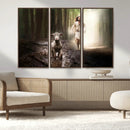 Jesus Canvas Wall Art - Jesus Running After Lost Lamb, by MyGreatCanvas | Canvas Wall Art Prints | Photo Prints & Wall Decor