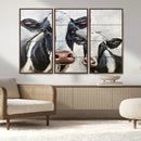 Vintage Baby and Mom Cattle Wall Art Canvas Print by MyGreatCanvas | Canvas Wall Art Prints | Photo Prints & Wall Decor