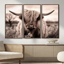 Scottish Cow Longhorn Wall Art Canvas Print by MyGreatCanvas | Canvas Wall Art Prints | Photo Prints & Wall Decor