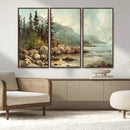 Abstract Acadia National Park Wall Art Canvas Print -