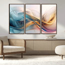 Abstract Flowing Colors Wall Art Canvas Print