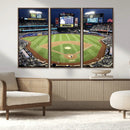 Citi Field Wall Art Print | 3-Panel New York Mets Baseball