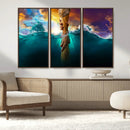 God Hand Wall Art Canvas Print