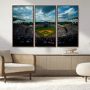 3-Panel Kauffman Stadium Wall Art Print | Large Kansas City