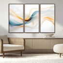 Decorative Turquoise Abstract Wave Wall Art Canvas Print by MyGreatCanvas | Canvas Wall Art Prints | Photo Prints & Wall Decor