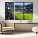 Tottenham Hotspur Stadium Canvas Print, Match Day Triple